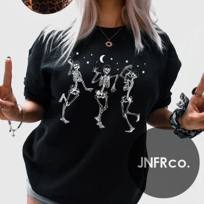 Dancing Skeletons WHITE T-Shirt