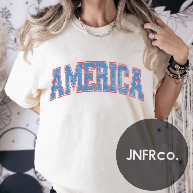 America Distressed T-Shirt
