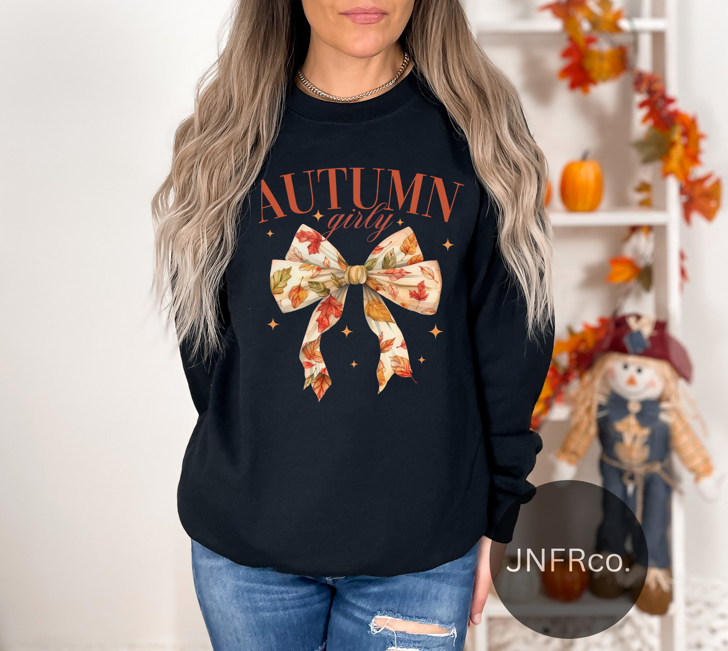 Autumn Girly Crewneck Sweatshirt