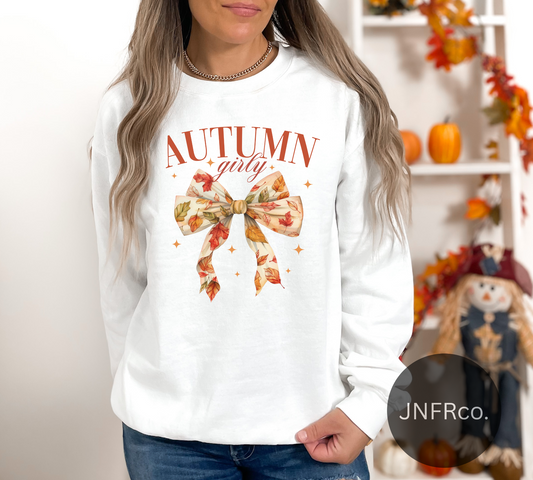 Autumn Girly Crewneck Sweatshirt