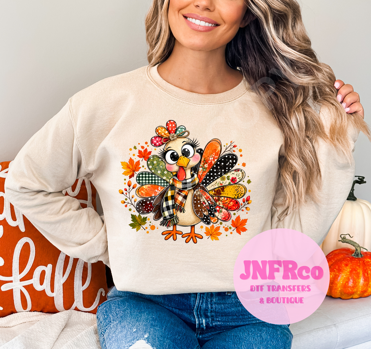 Turkey Fall Pattern - DTF Transfer
