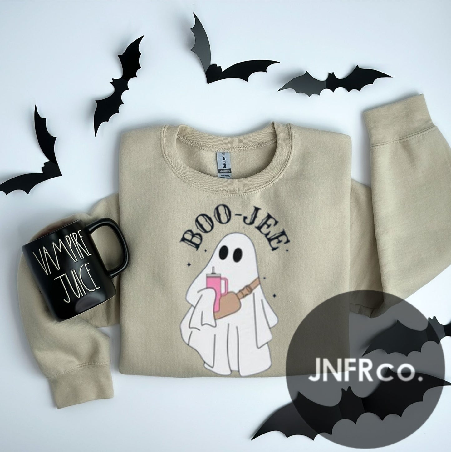 BOO-JEE Ghost Crewneck Sweatshirt