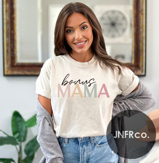 Bonus Mama Cursive Block - DTF Transfer