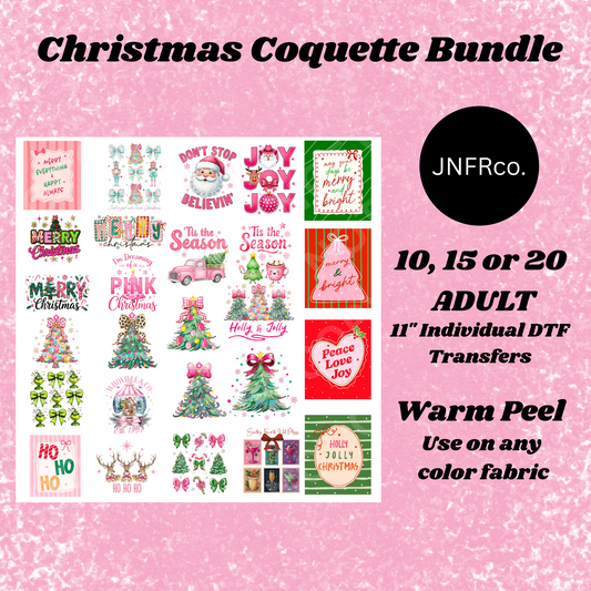Christmas Coquette Bundle - DTF Transfers