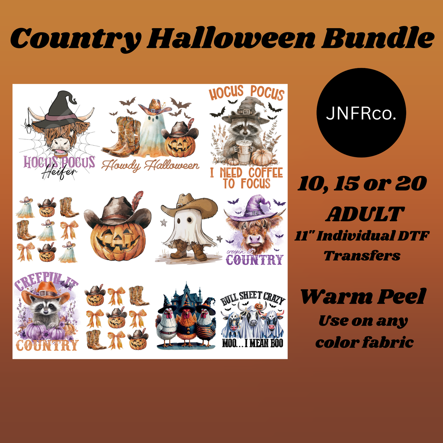 Country Halloween Bundle - DTF Transfers