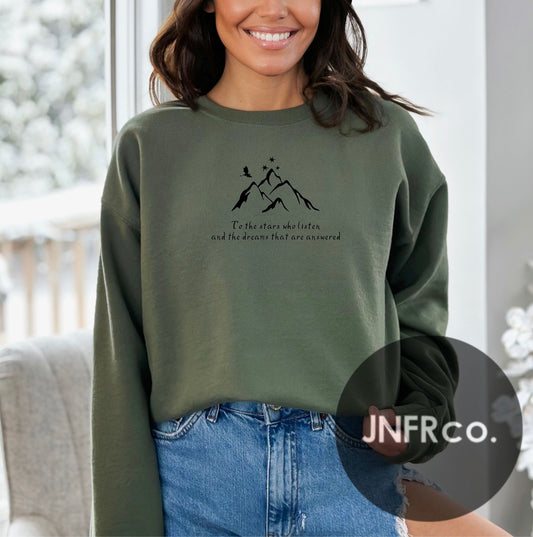 To The Stars Who Listen Crewneck Sweatshirt