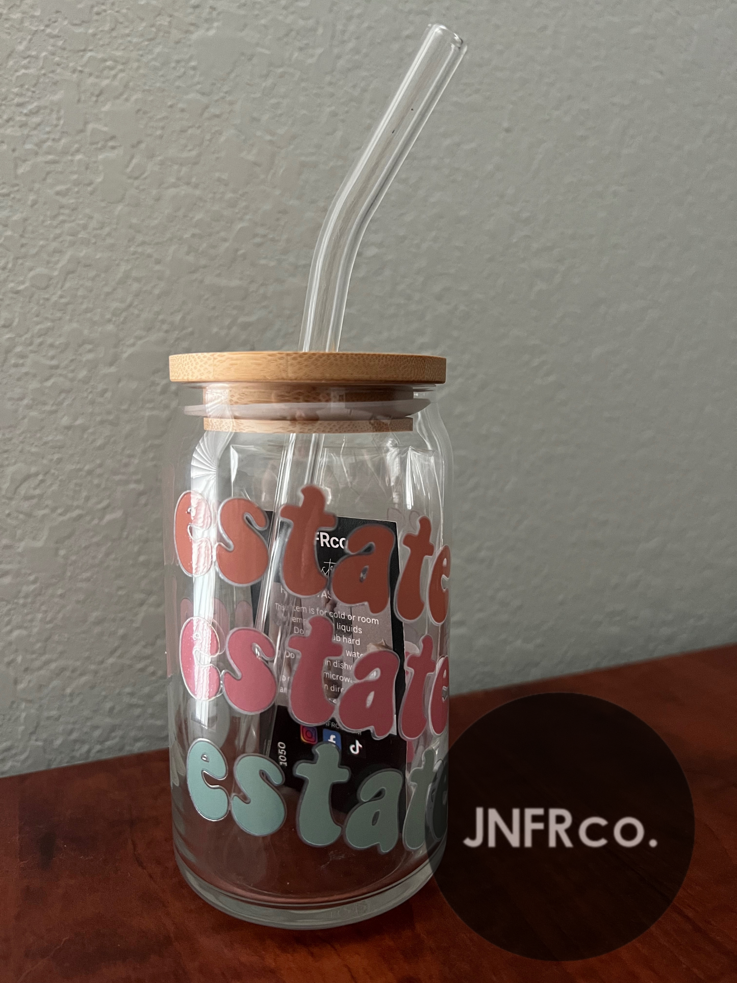 Real Estate Vibes 16oz. Glass Can