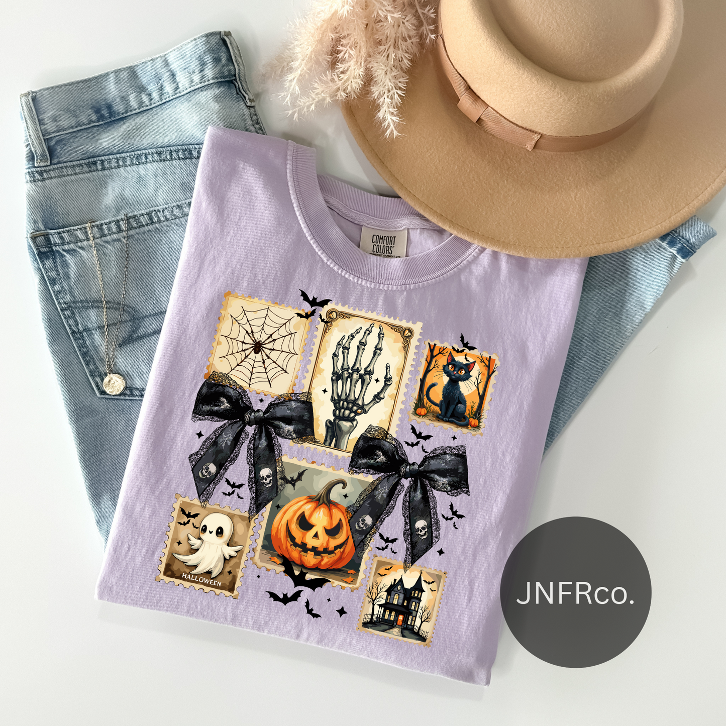 Halloween Coquette Stamps Comfort Colors T-Shirt