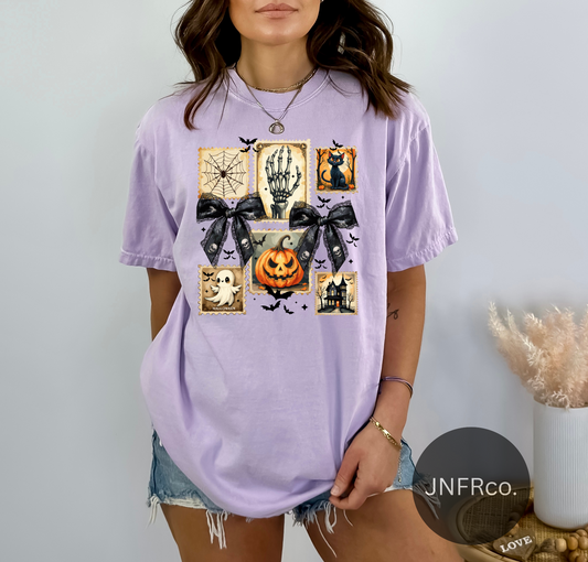 Halloween Coquette Stamps Comfort Colors T-Shirt
