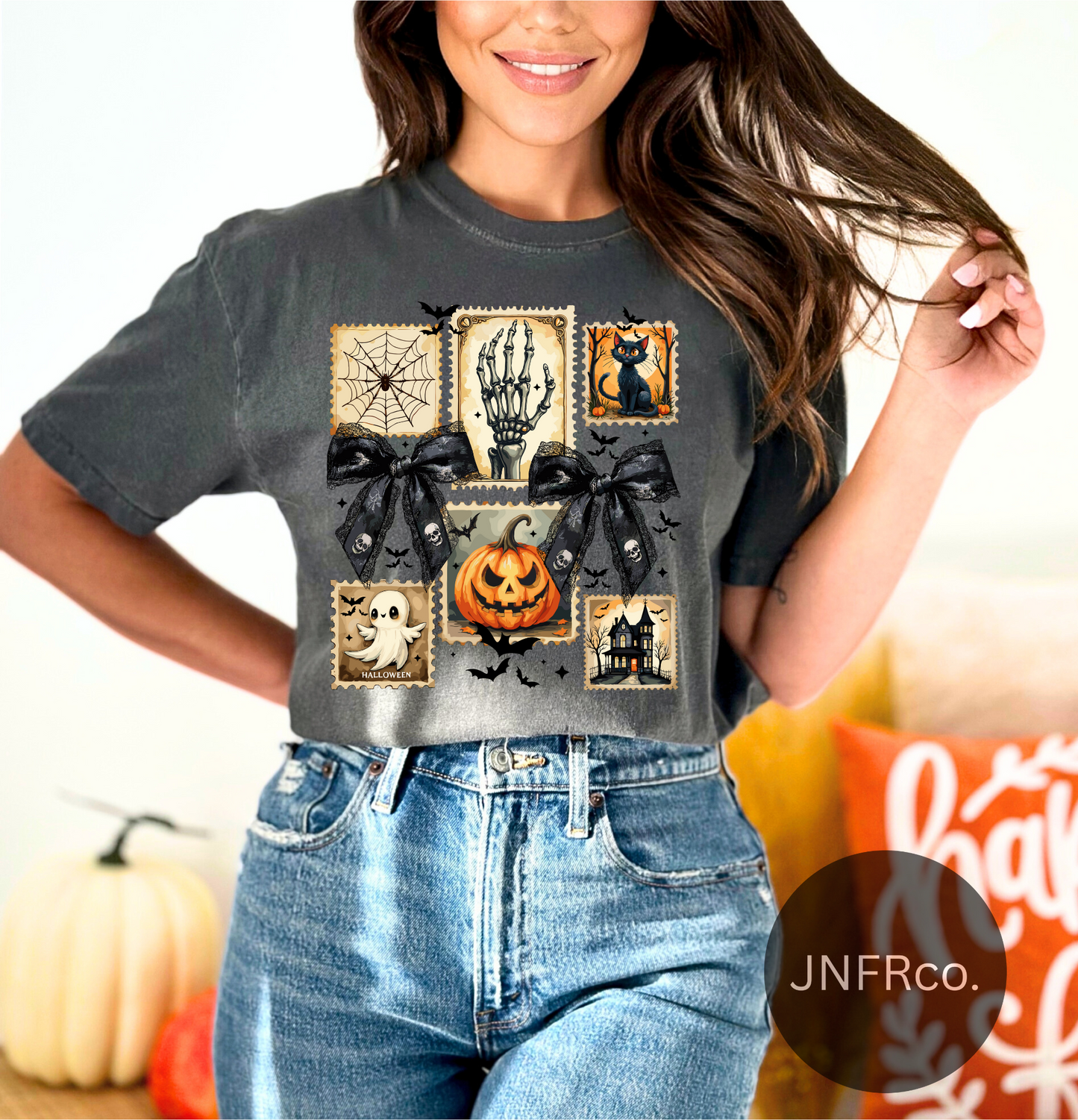 Halloween Coquette Stamps Comfort Colors T-Shirt