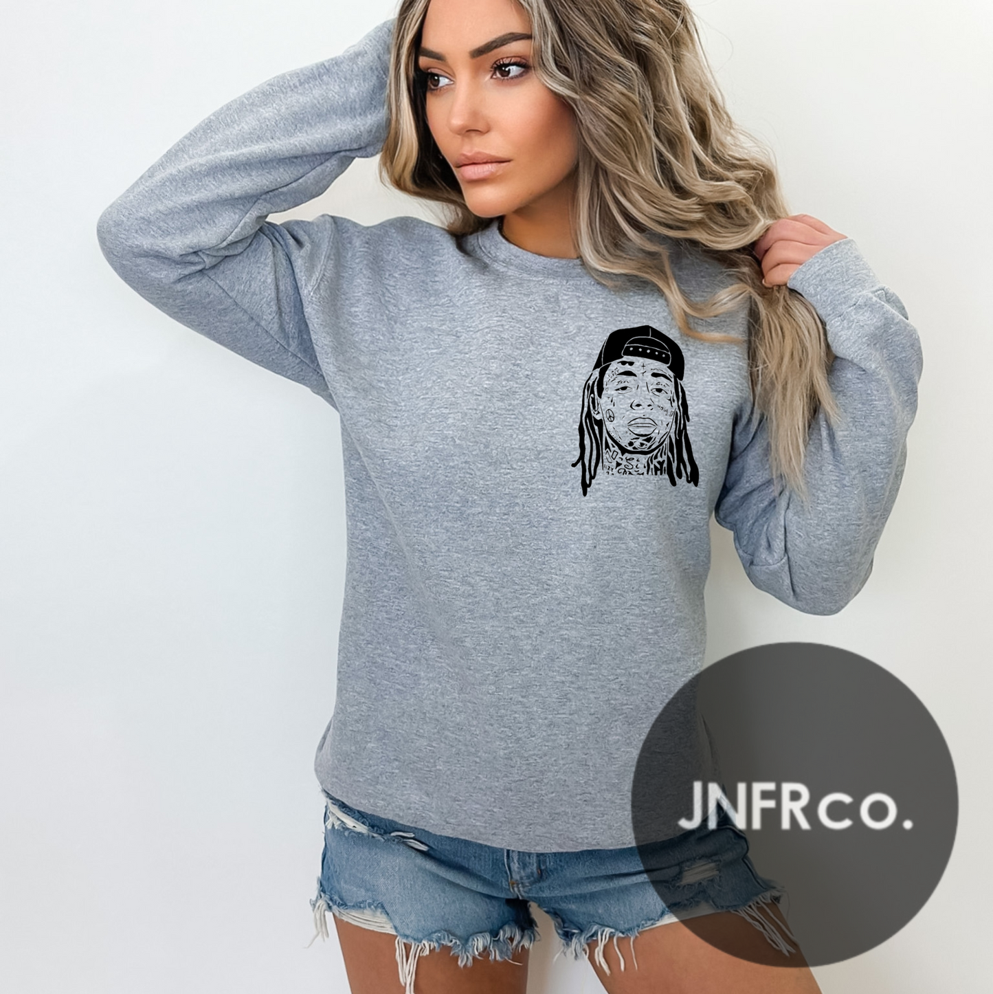 Hello MF (Black Print) Crewneck Sweatshirt