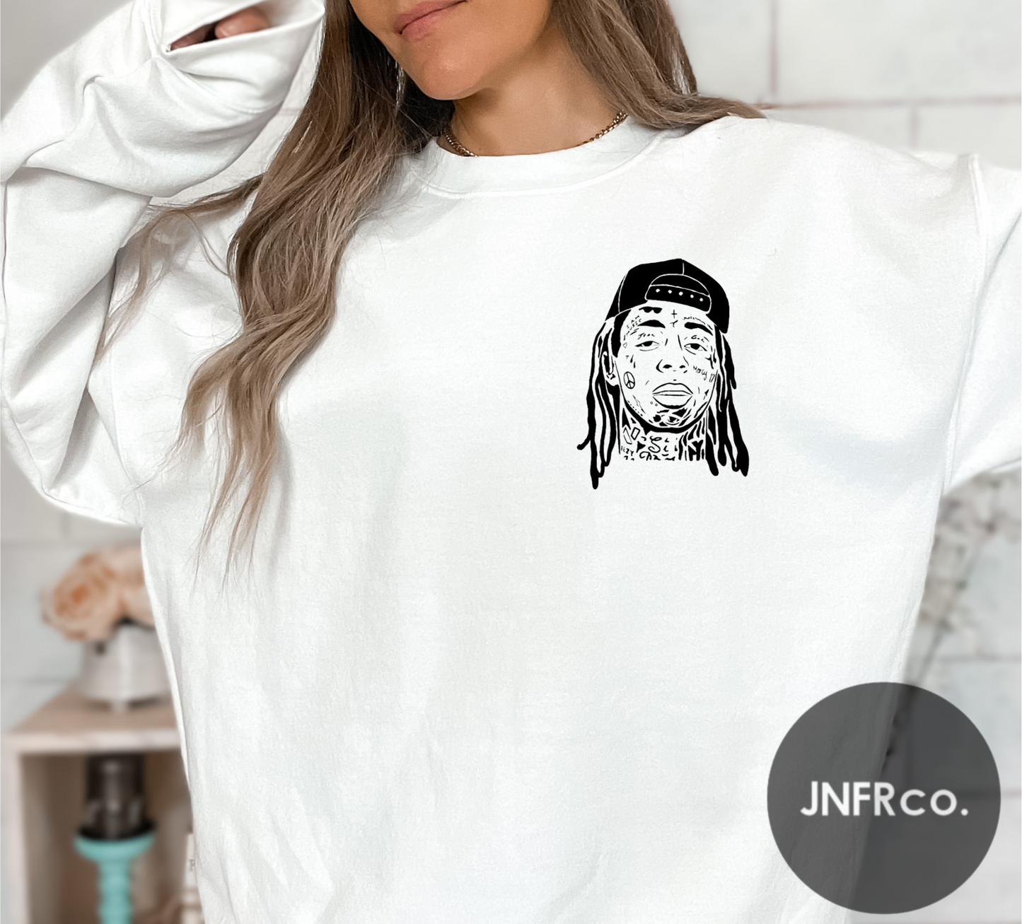 Hello MF (Black Print) Crewneck Sweatshirt