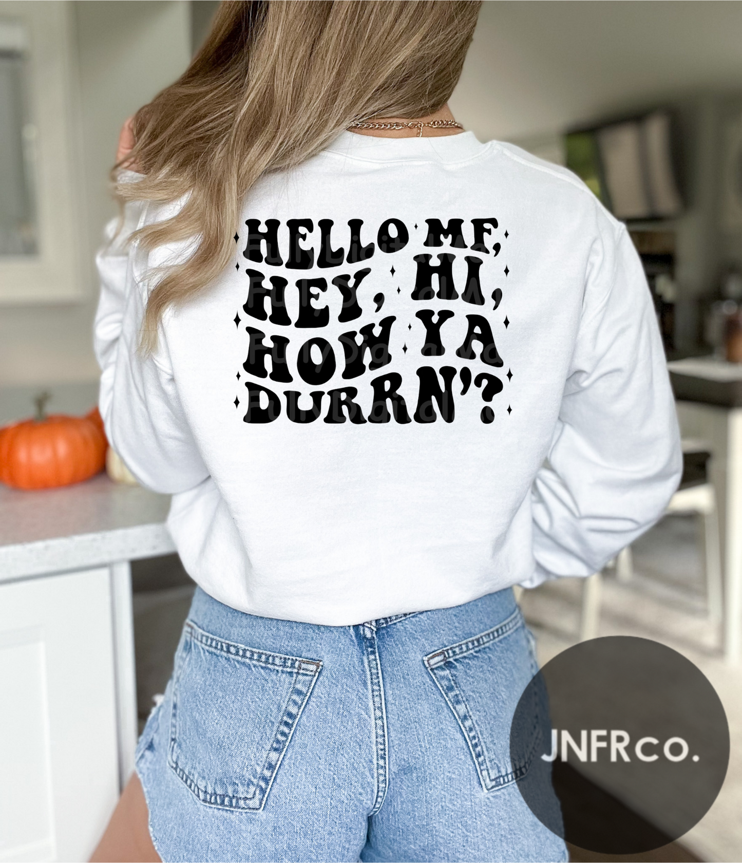 Hello MF (Black Print) Crewneck Sweatshirt