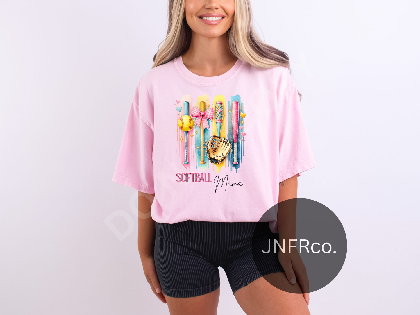 Softball Mama Brush Stroke - DTF Transfer