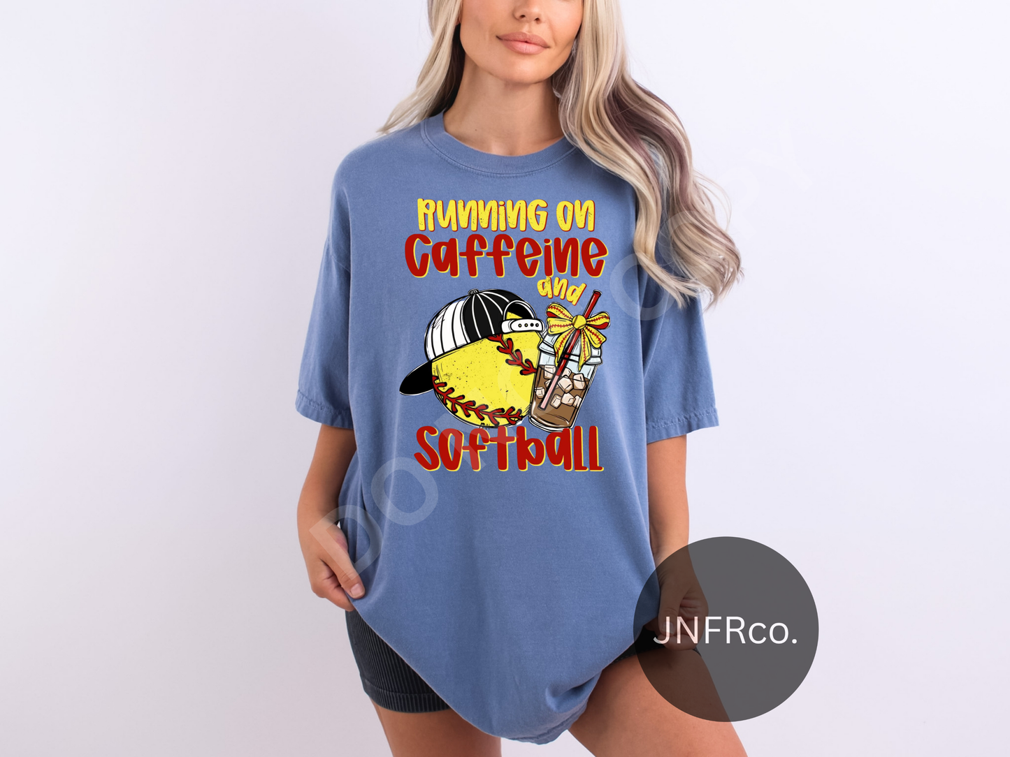 Caffeine And Softball - DTF Transfer