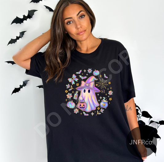 Iridescent Ghost Trick-or-Treat - DTF Transfer