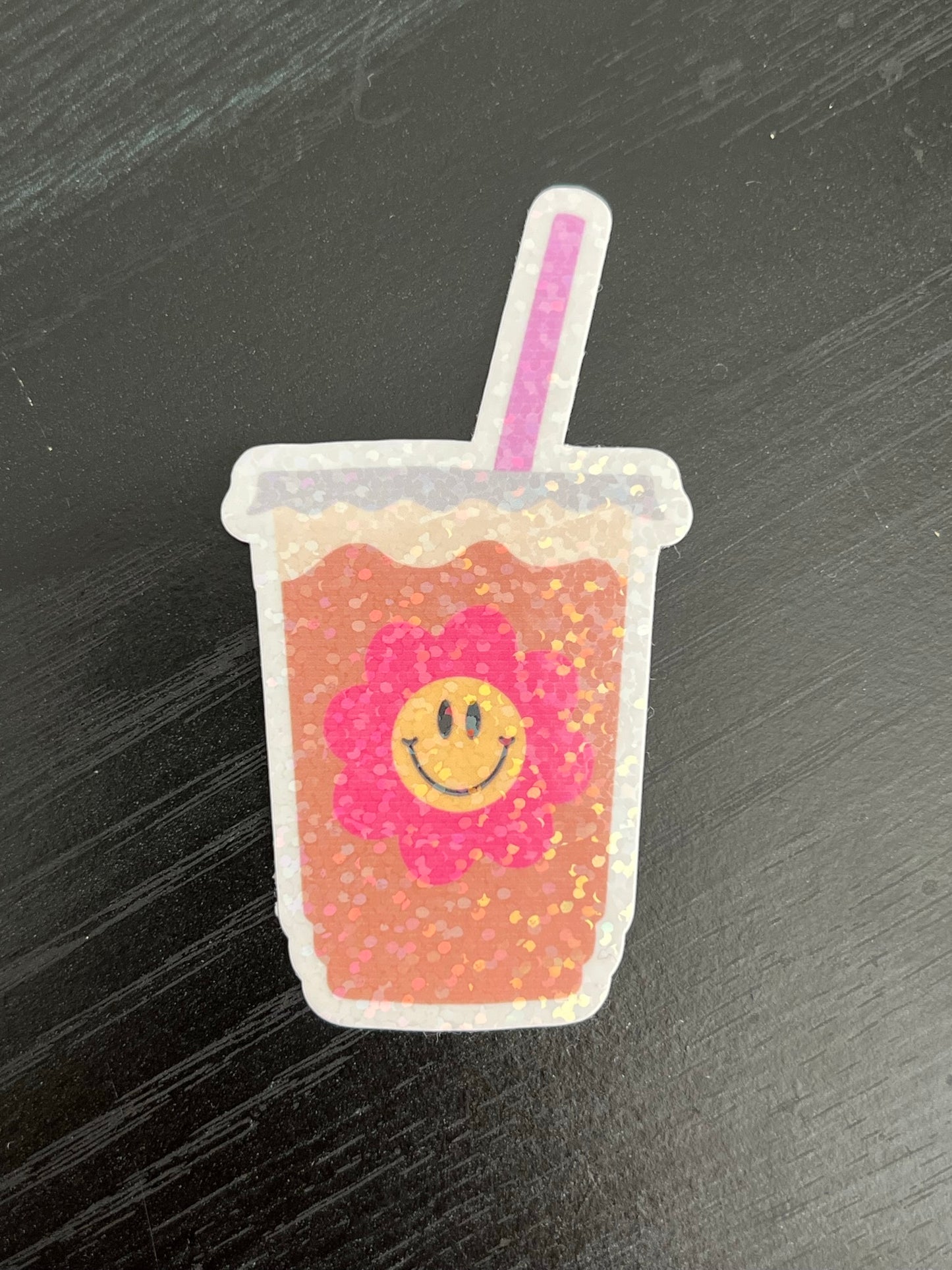 Iced Coffee Flower Sticker