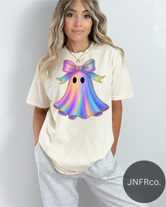 Iridescent Sparkle Ghost Comfort Colors T-Shirt