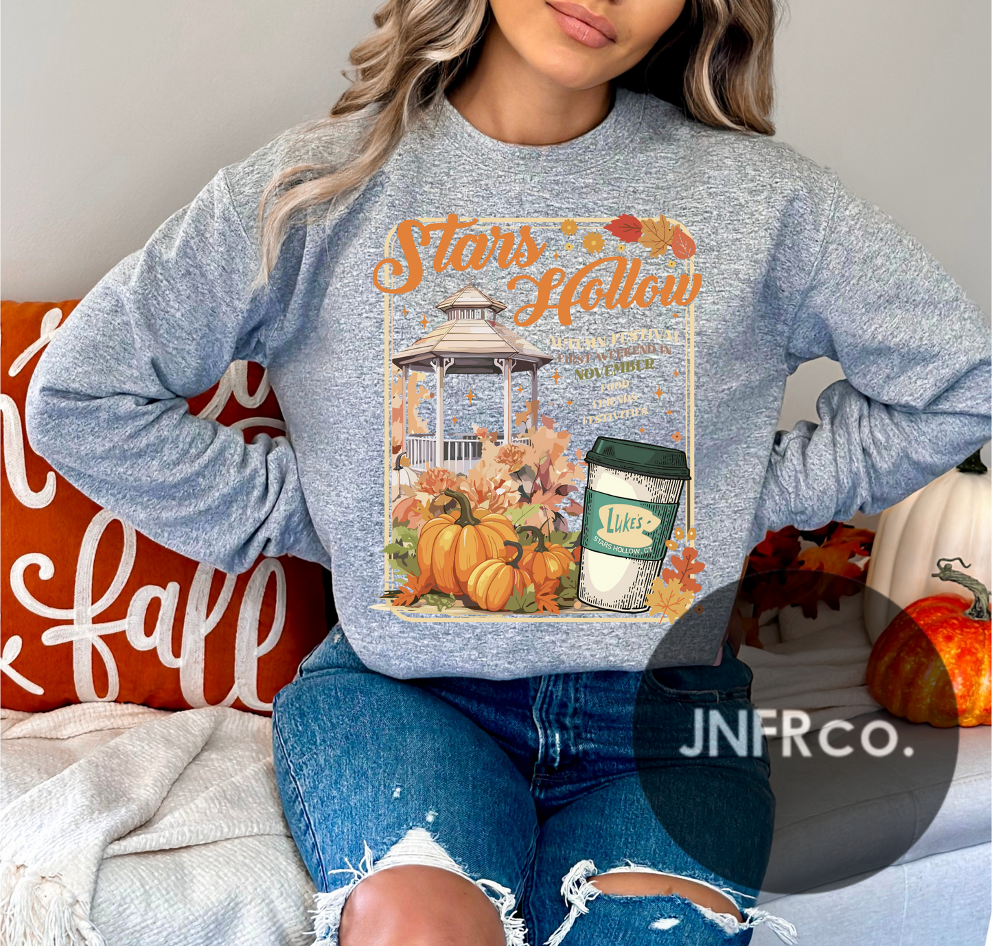 GG Stars Hollow Autumn Festival Crewneck Sweatshirt