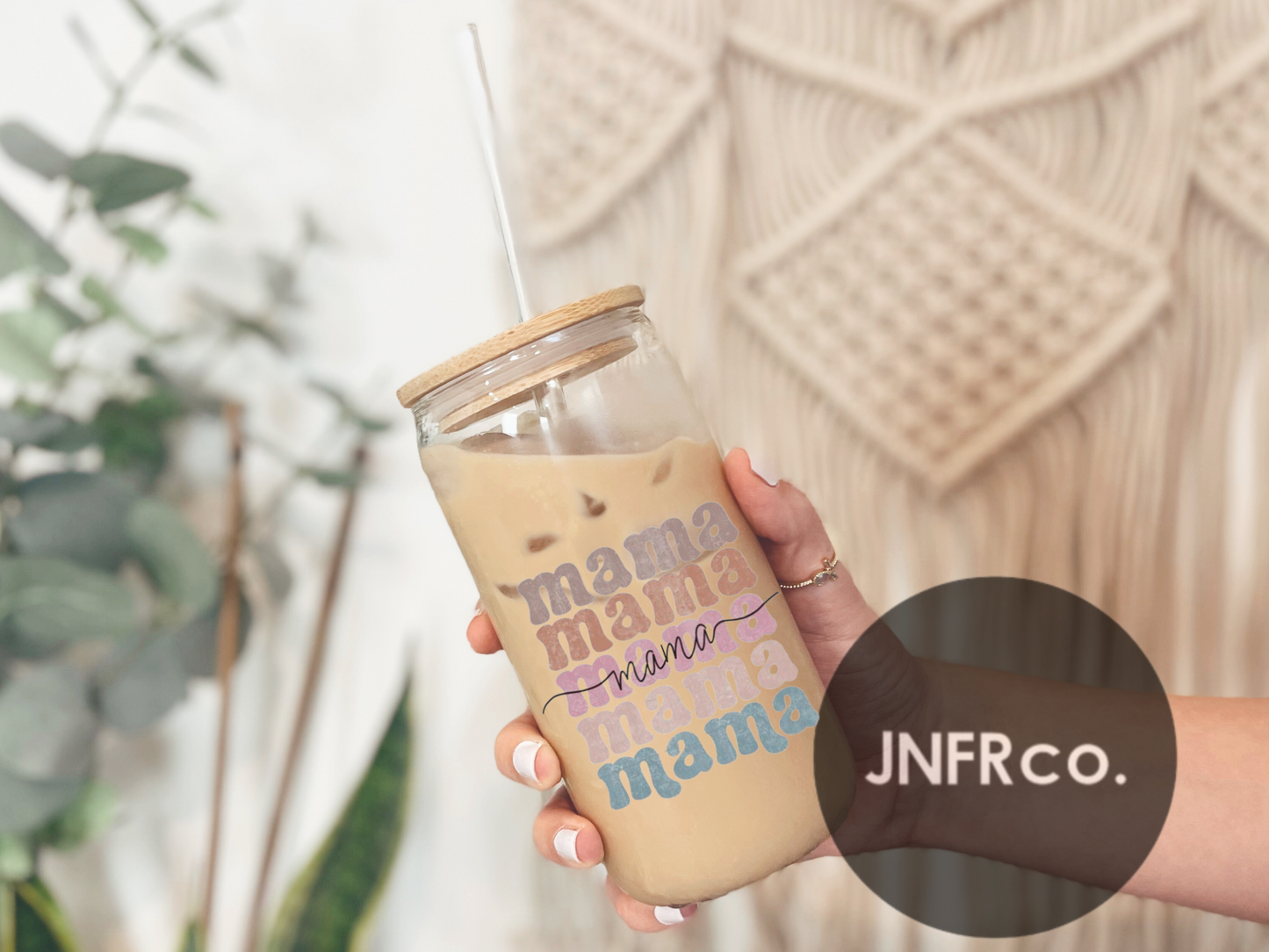 Mama List Color 16oz. Glass Can