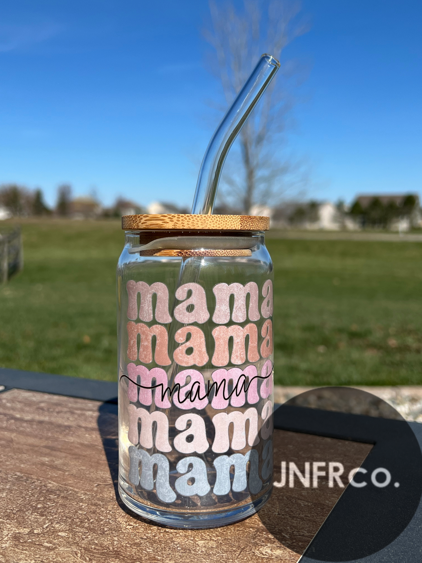 Mama List Color 16oz. Glass Can