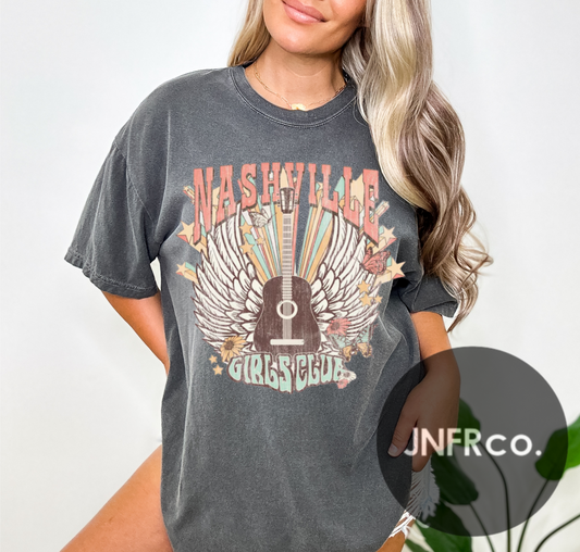 Nashville Girls Club Comfort Colors T-Shirt