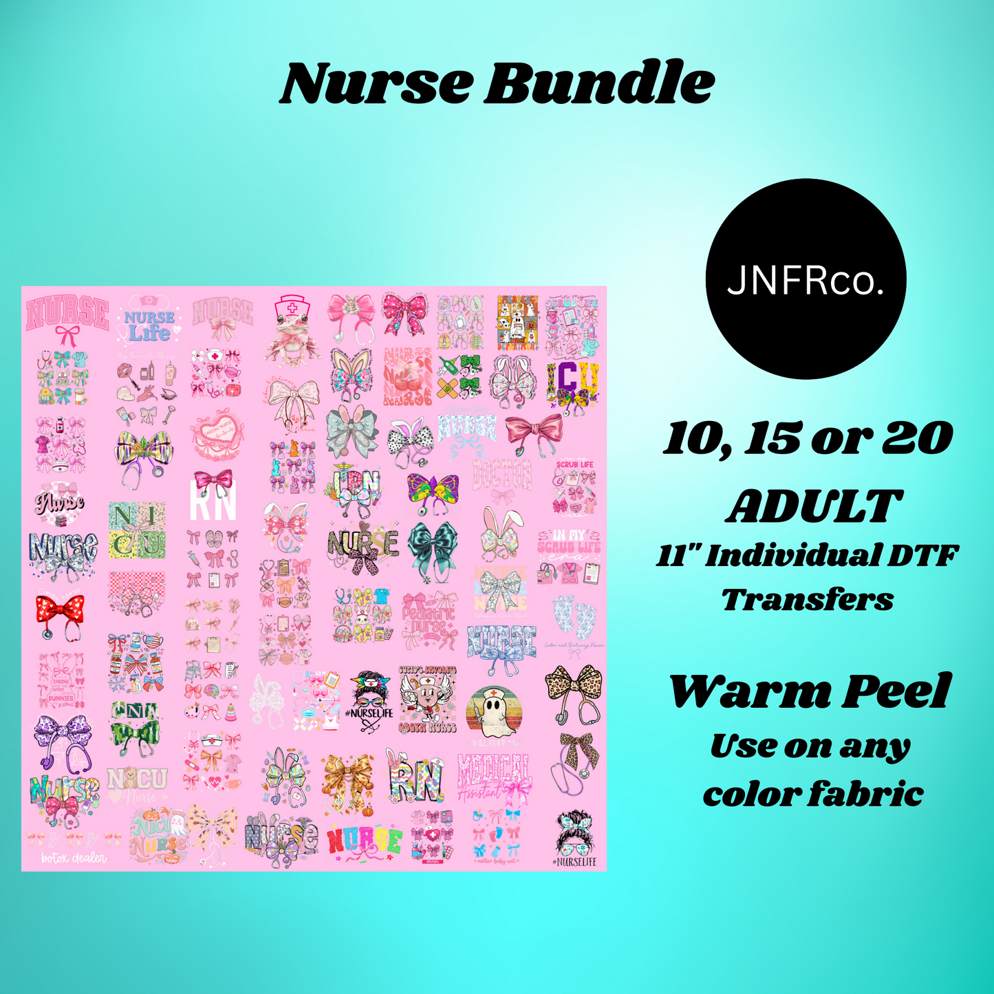 Nurse Bundle - DTF Transfers