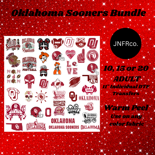 Oklahoma Sooners Bundle - DTF Transfers