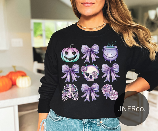 Pastel Spooky Collage Crewneck Sweatshirt