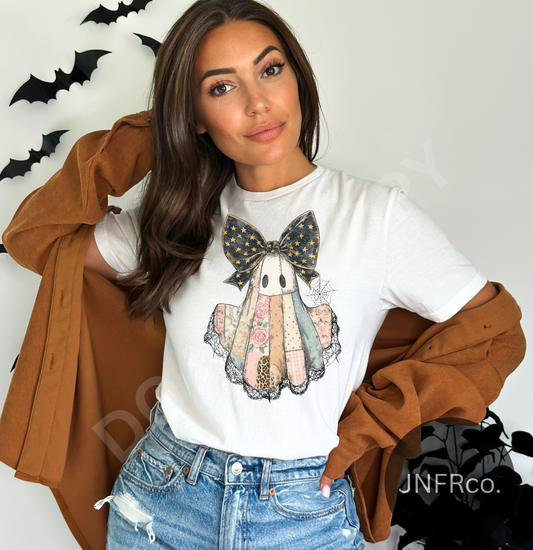 Patchwork Lace Ghost - DTF Transfer