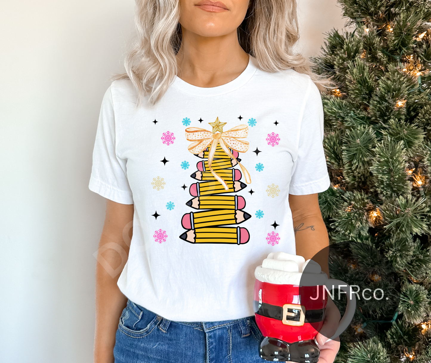 Pencil Christmas Tree - DTF Transfer