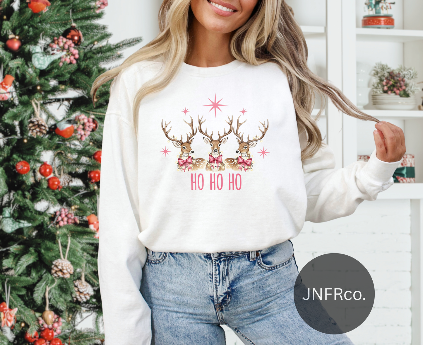 Pink Ho Ho Ho Trio - DTF Transfer