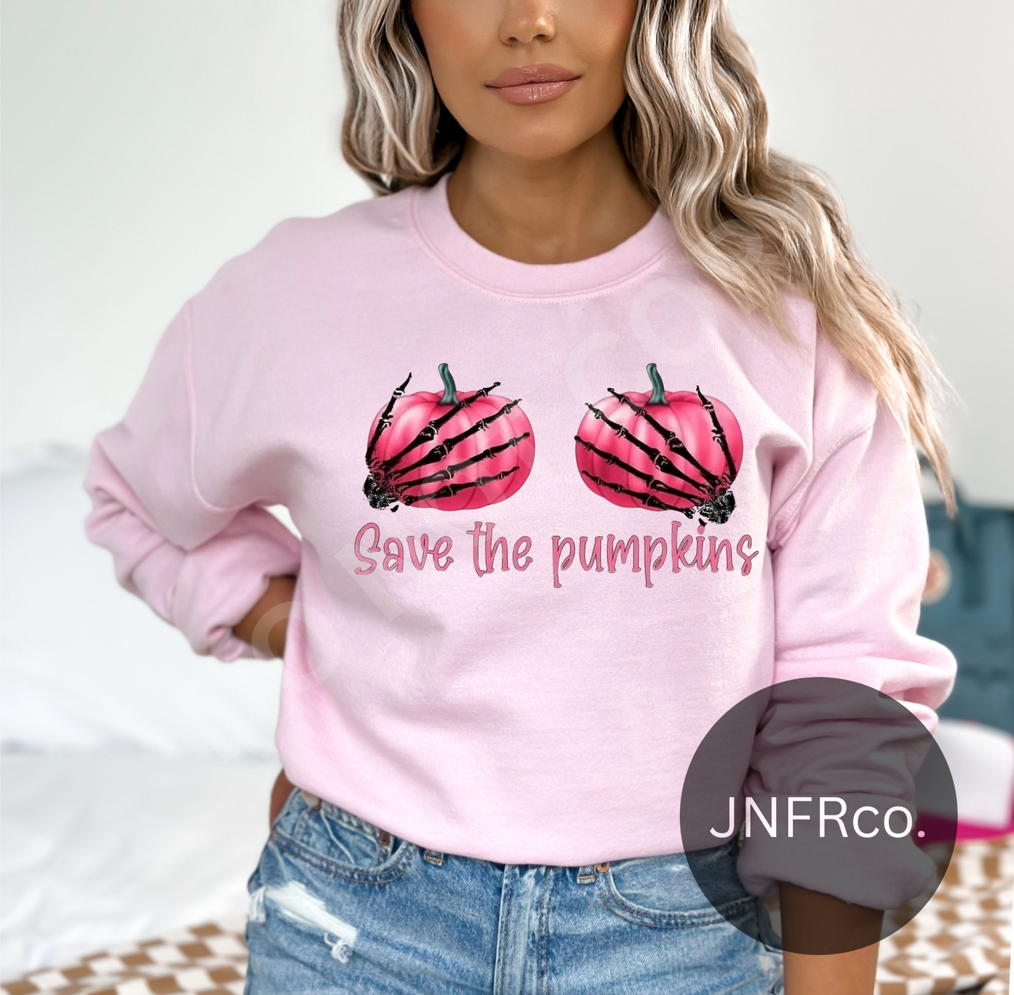 Pink Save the Pumpkins - DTF Transfer