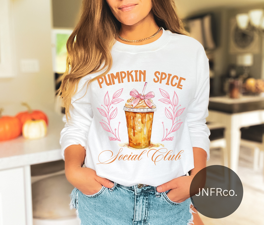 Pumpkin Spice Social Club Crewneck Sweatshirt