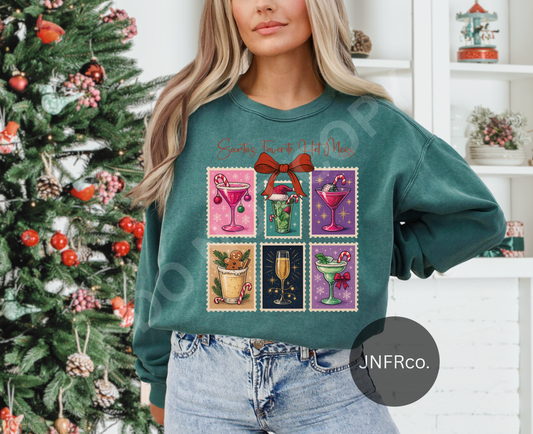 Santa's Favorite Hot Mess Stamps - DTF Transfer