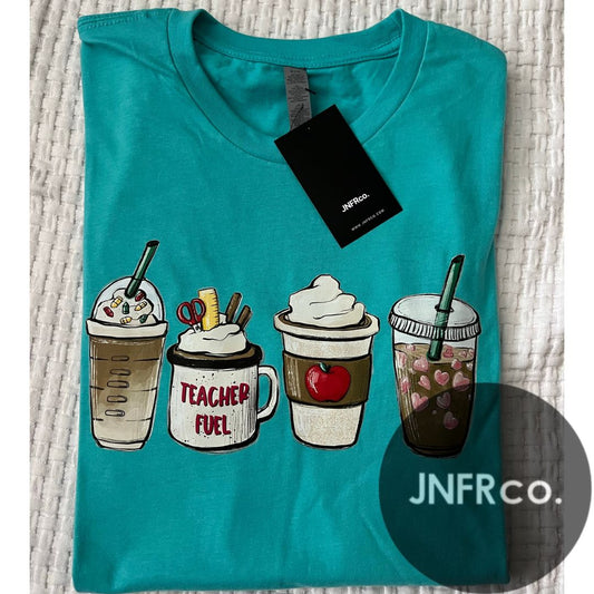 Teacher Fuel Lattes T-Shirt
