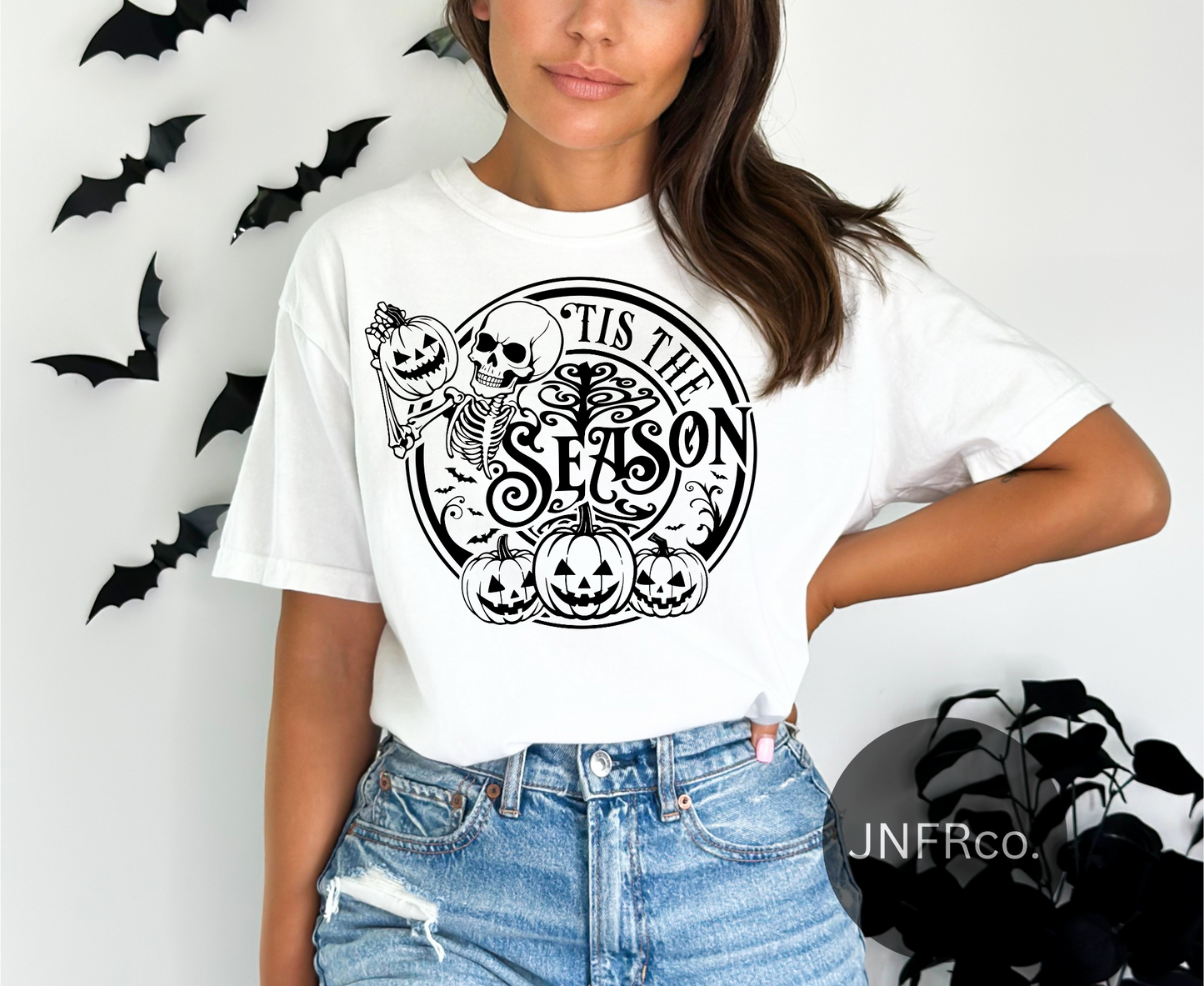 Tis the Season Halloween Spooky Skeleton T-Shirt
