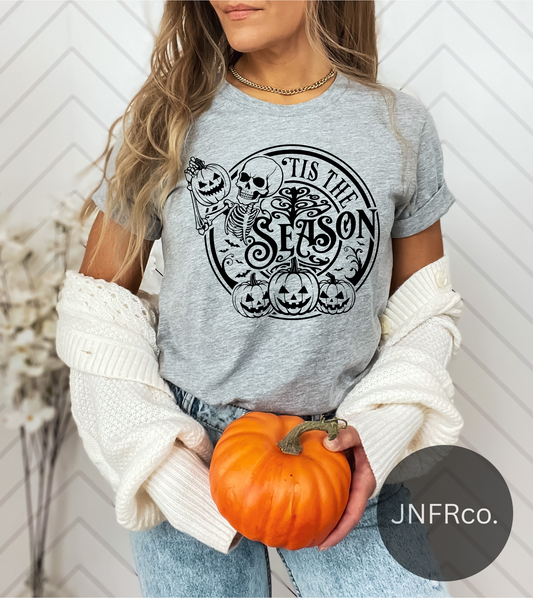 Tis the Season Halloween Spooky Skeleton - DTF Transfer