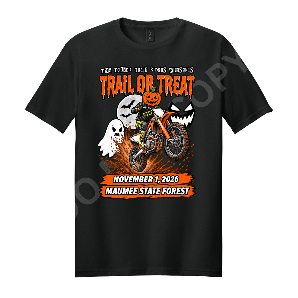 Toledo Trail Riders Trail or Treat 2026 Softstyle Cotton T-Shirt