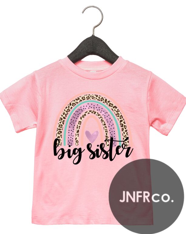 Big Sister Rainbow Kids T-Shirt