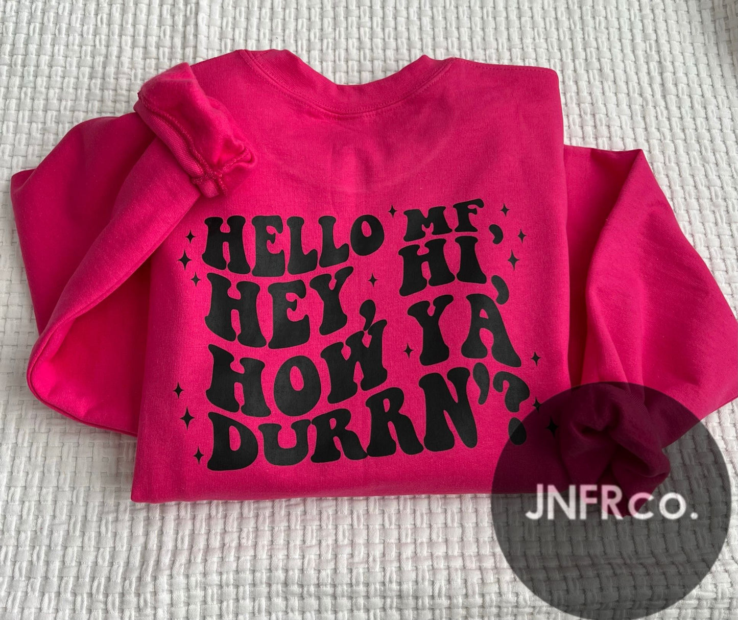 Hello MF (Black Print) Crewneck Sweatshirt