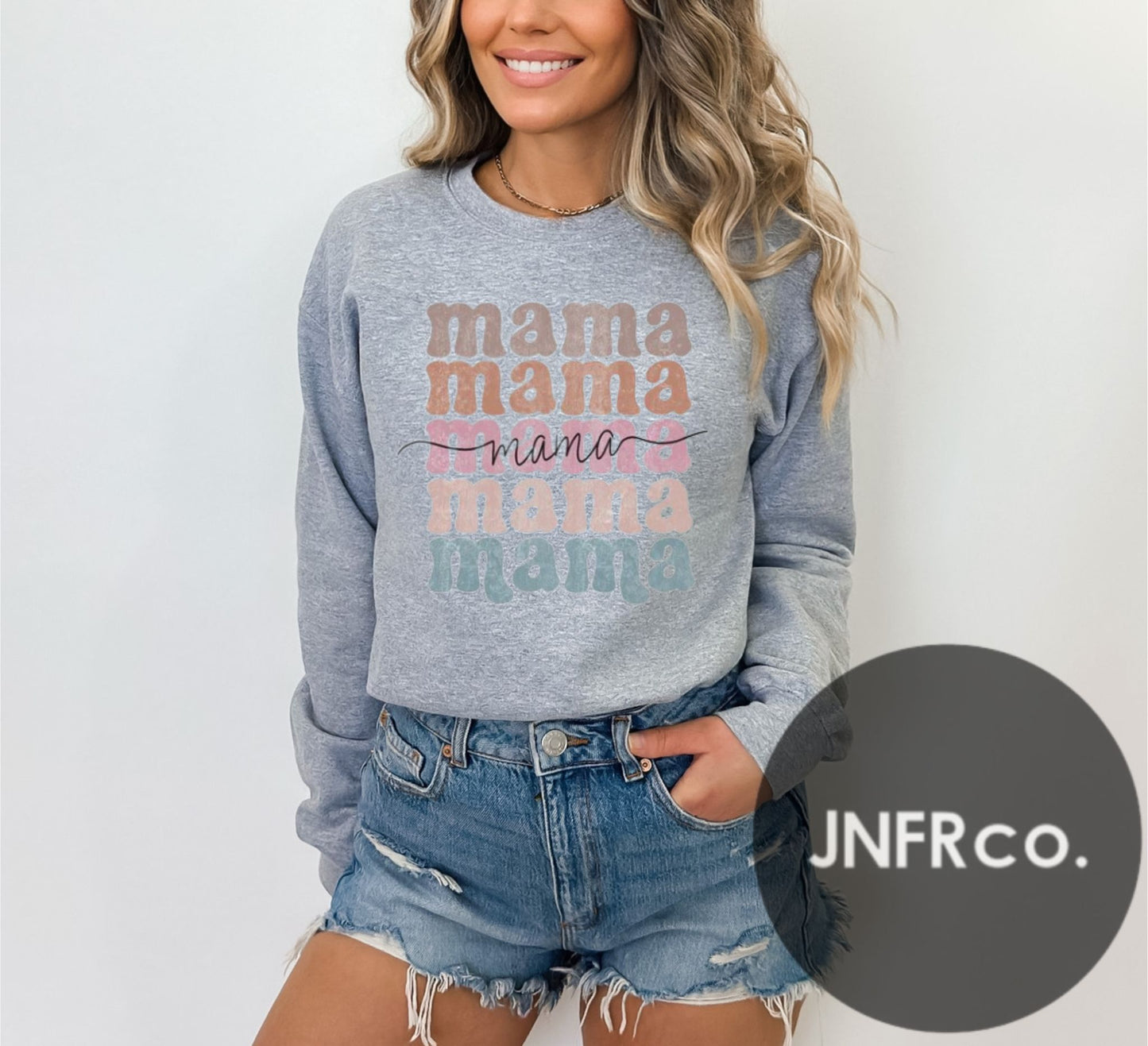 Mama List Color Crewneck Sweatshirt