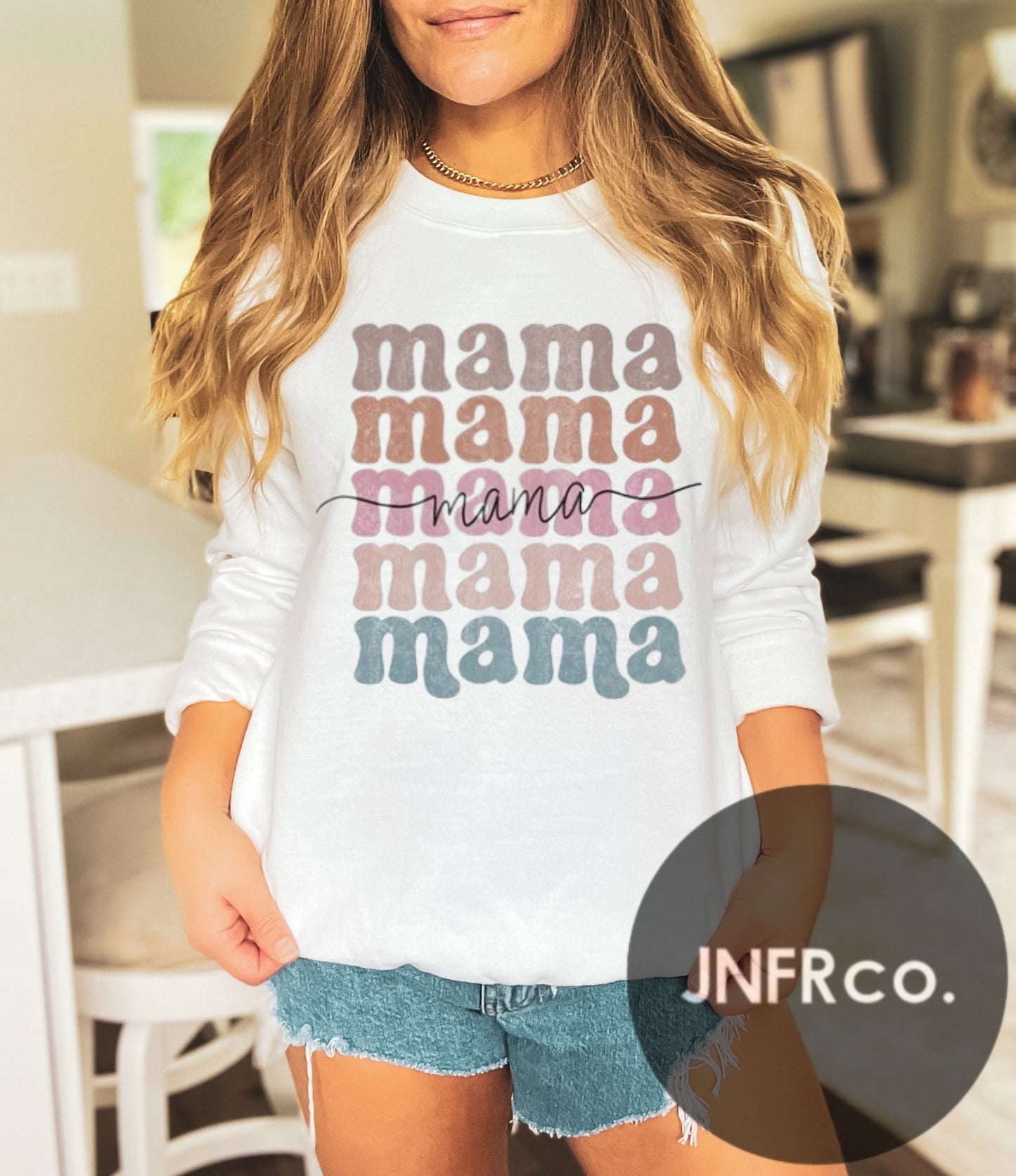 Mama List Color Crewneck Sweatshirt