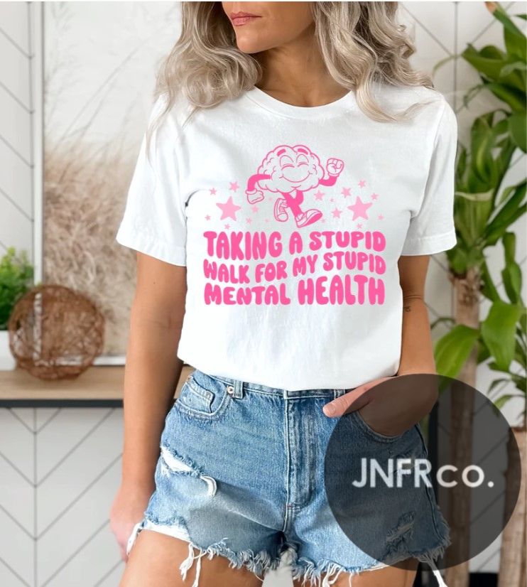 Taking a Walk for my Mental Health Comfort Colors T-Shirt