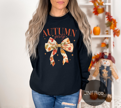 Autumn Girly Crewneck Sweatshirt