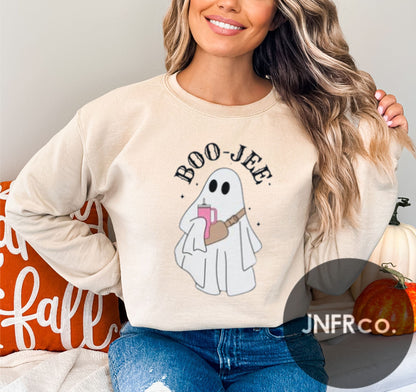 BOO-JEE Ghost Crewneck Sweatshirt