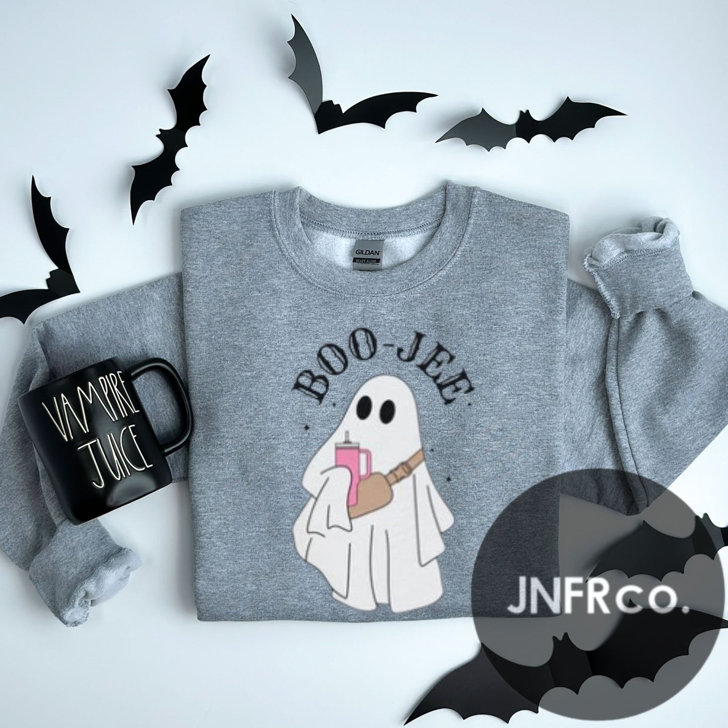 BOO-JEE Ghost Crewneck Sweatshirt