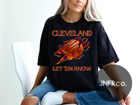 CLE Let 'Em Know Flame Ball T-Shirt