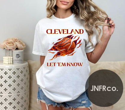 CLE Let 'Em Know Flame Ball T-Shirt