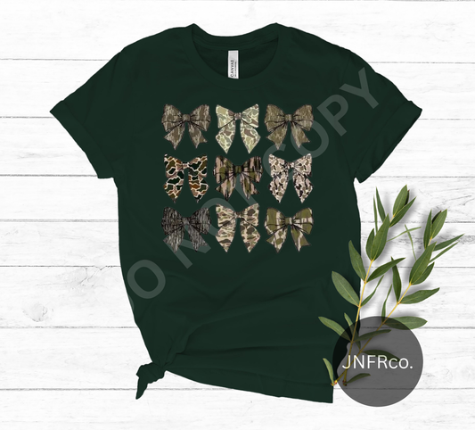 Camo Bow Collage - DTF Transfer